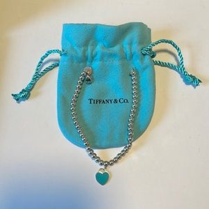 TIFFANY Mini Heart Tag Bracelet in Blue